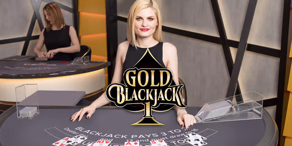Gold Blackjack 1 by Ezugi, available for your casino platform