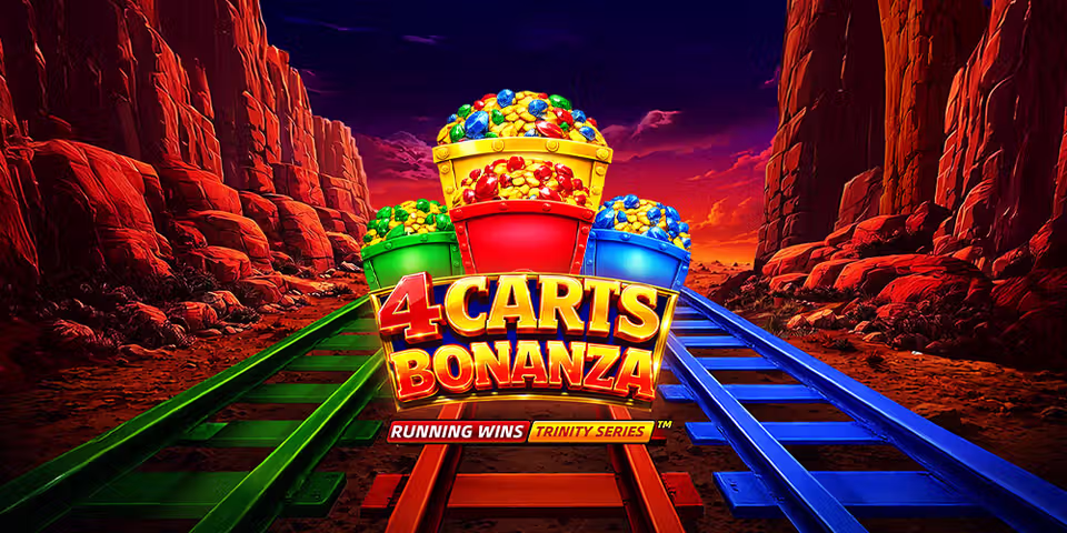 4 Carts Bonanza: RUNNING WINS™ by Fugaso, available for your casino platform