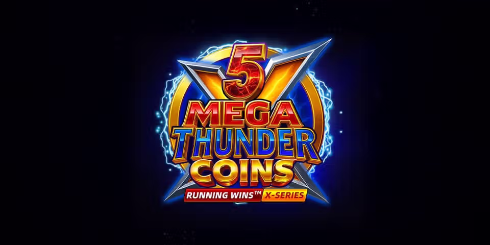 5 Mega Thunder Coins: RUNNING WINS™ by Fugaso, available for your casino platform