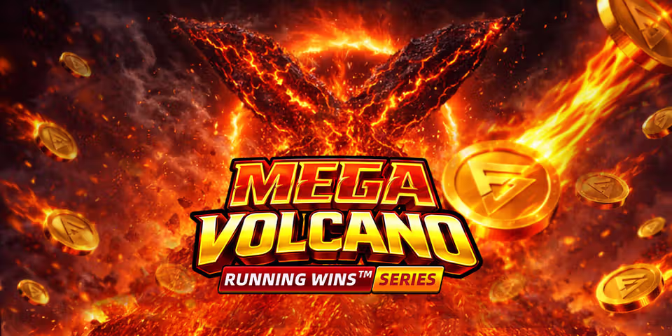 Mega Volcano: RUNNING WINS™ by Fugaso, available for your casino platform