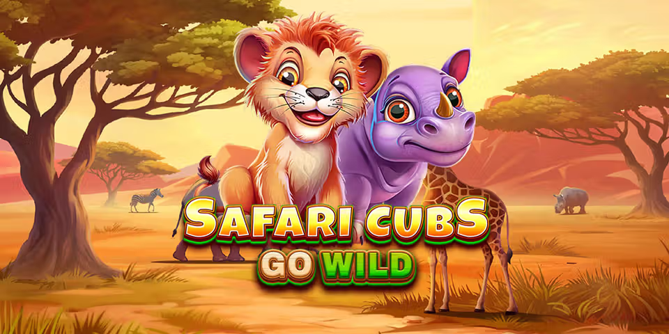 Safari Cubs Go Wild by GameArt, available for your casino platform