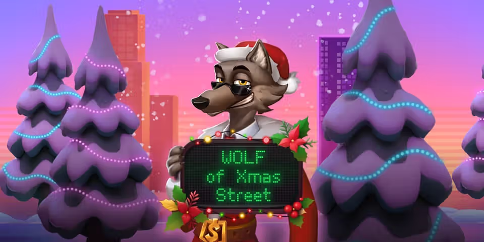 Wolf of Xmas Street by Gamebeat, available for your casino platform