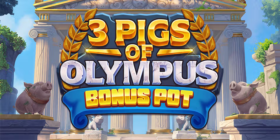 3 Pigs of Olympus Bonus Pot by Gaming Corps, available for your casino platform