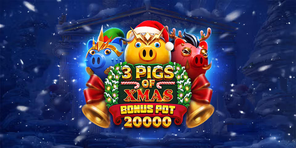 3 Pigs of Xmas Bonus Pot 20,000 by Gaming Corps, available for your casino platform