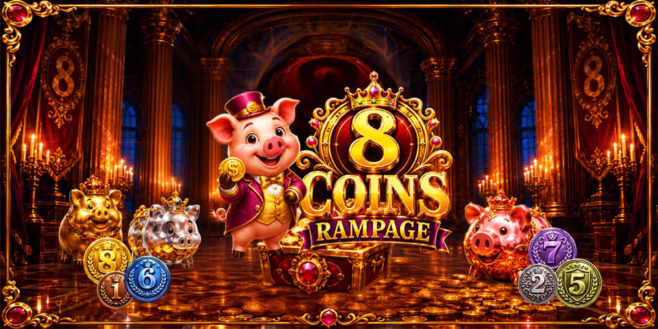 8 Coins Rampage by GameTimeTec, available for your casino platform