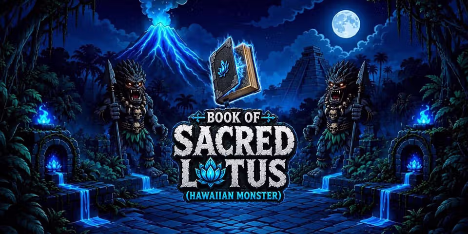 Book of Sacred Lotus: Hawaiian Monster by GameTimeTec, available for your casino platform