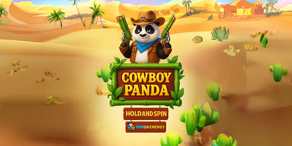 Cowboy Panda Hold and Win by GameTimeTec, available for your casino platform