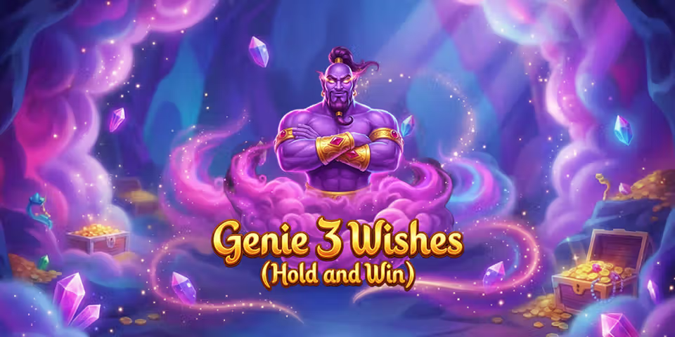 Genie 3 Wishes Hold and Win by GameTimeTec, available for your casino platform