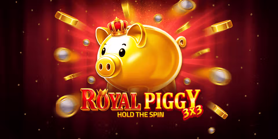 3x3 Royal Piggy: Hold the Spin by Gamzix, available for your casino platform