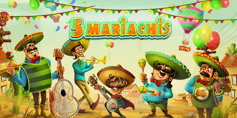 5 Mariachis by Habanero, available for your casino platform