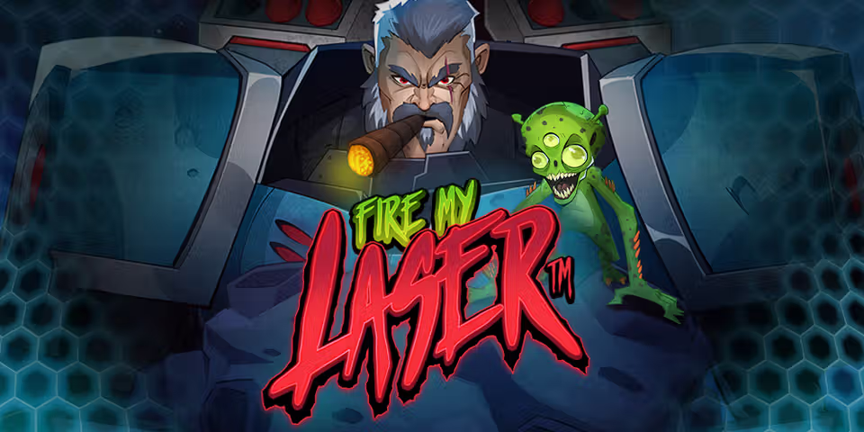 Fire My Laser by Hacksaw, available for your casino platform