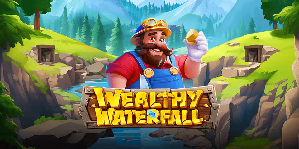 Wealthy Waterfall by Ideal Gaming, available for your casino platform