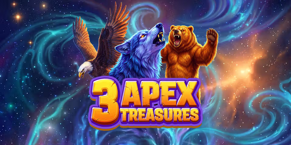 3 Apex Treasures by Iron Dog Studio, available for your casino platform