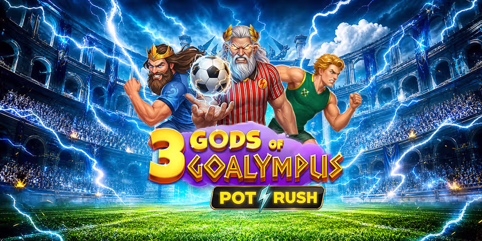 3 Gods of Goalympus by Iron Dog Studio, available for your casino platform