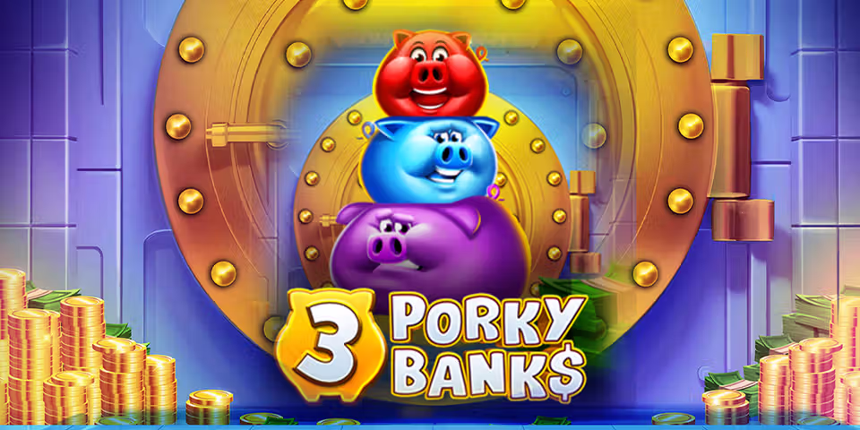 3 Porky Banks Hold & Win by Iron Dog Studio, available for your casino platform