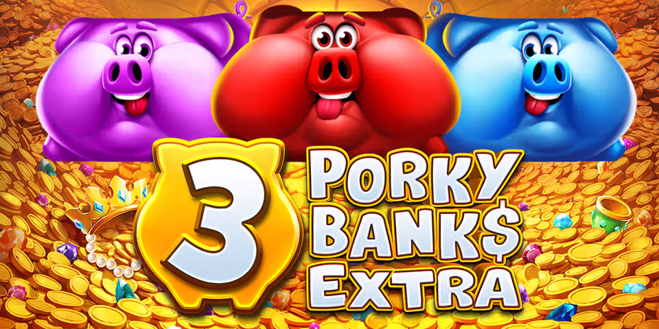 3 Porky Banks Extra by Iron Dog Studio, available for your casino platform
