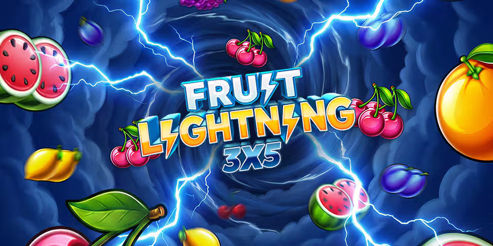 Fruit Lightning 3x5 by Iron Dog Studio, available for your casino platform