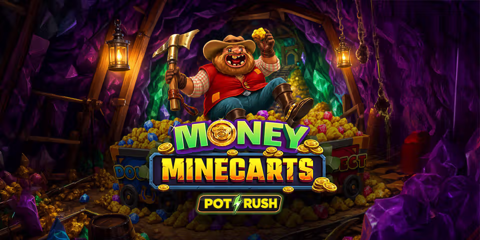 Money Minecarts by Iron Dog Studio, available for your casino platform