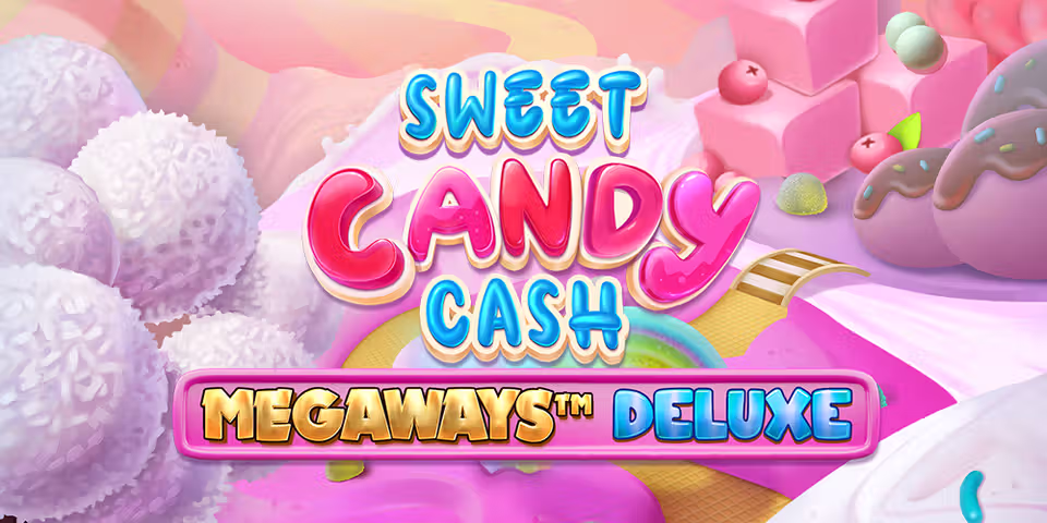Sweet Candy Cash Megaways Deluxe by Iron Dog Studio, available for your casino platform