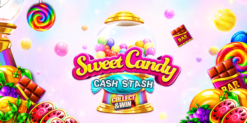Sweet Candy Cash Stash by Iron Dog Studio, available for your casino platform