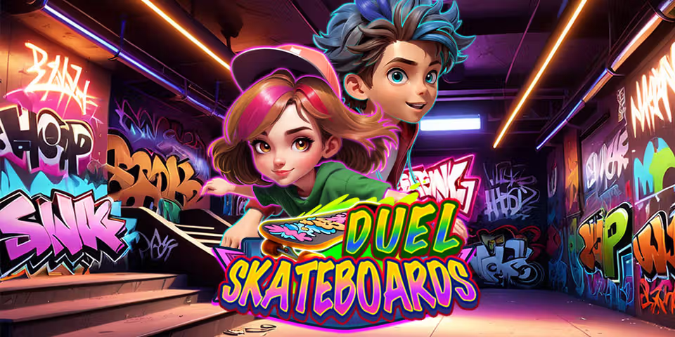 Duel Skateboards by KA Gaming, available for your casino platform
