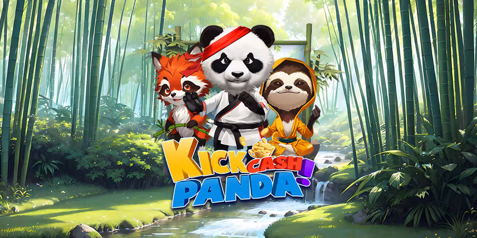 Kick Cash Panda by KA Gaming, available for your casino platform