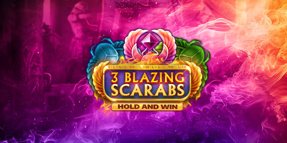 3 Blazing Scarabs Hold and Win by Kalamba, available for your casino platform