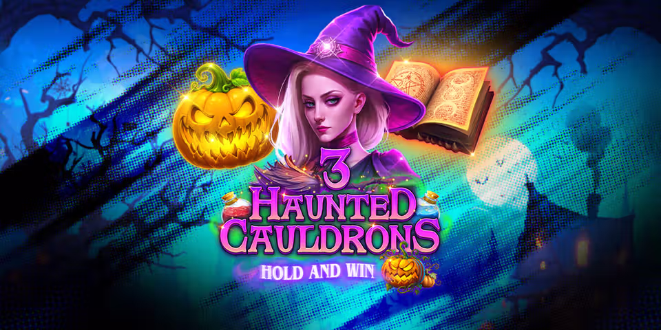 3 Haunted Cauldrons Hold and Win by Kalamba, available for your casino platform