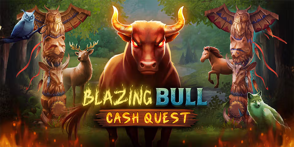 Blazing Bull Cash Quest by Kalamba, available for your casino platform