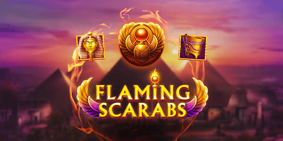 Flaming Scarabs by Kalamba, available for your casino platform