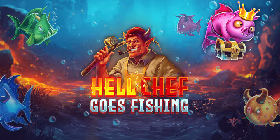 Hell Chef Goes Fishing by Kalamba, available for your casino platform