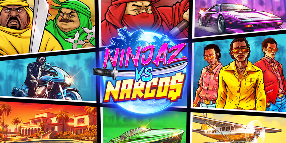 Ninjaz vs Narcos by Kalamba, available for your casino platform