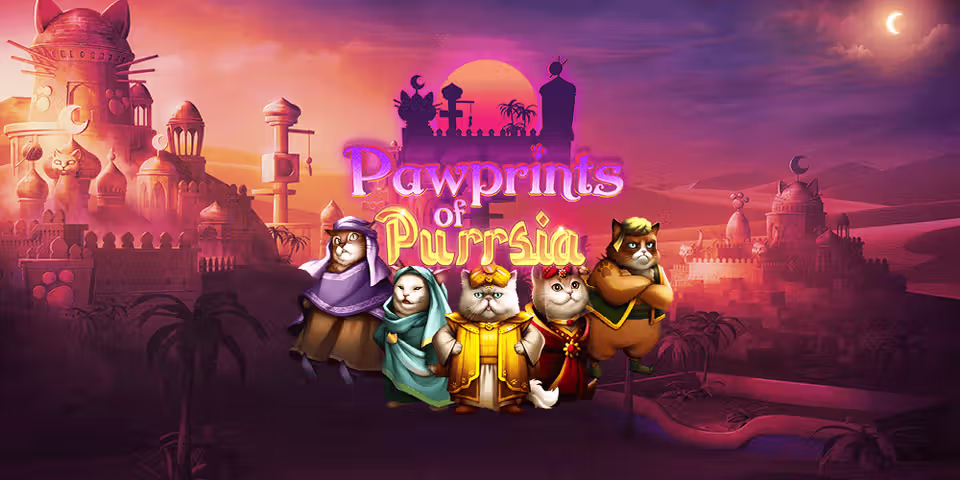 Pawprints of Purrsia by Kalamba, available for your casino platform