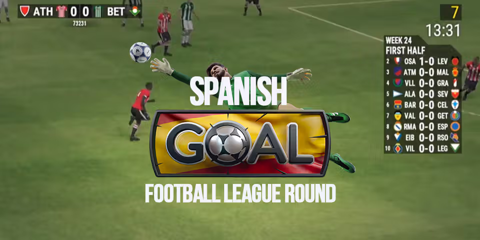 Spanish Goal Football League Round by Kiron Interactive, available for your casino platform