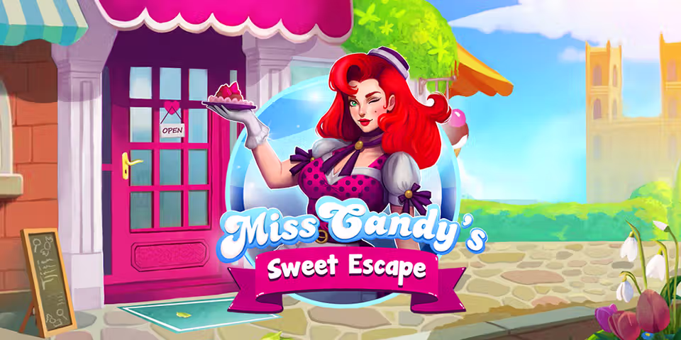 Miss Candy’s Sweet Escape by Kitsune, available for your casino platform