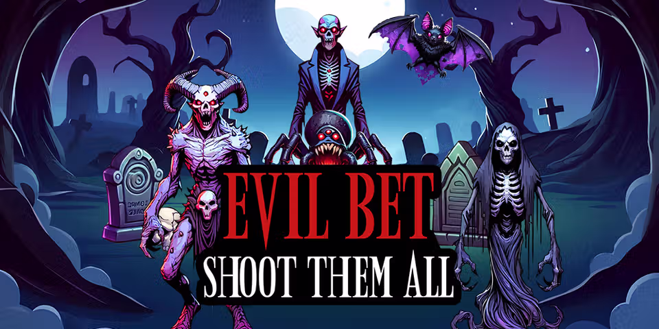 Evil Bet: Shoot Them All by Mascot Gaming, available for your casino platform