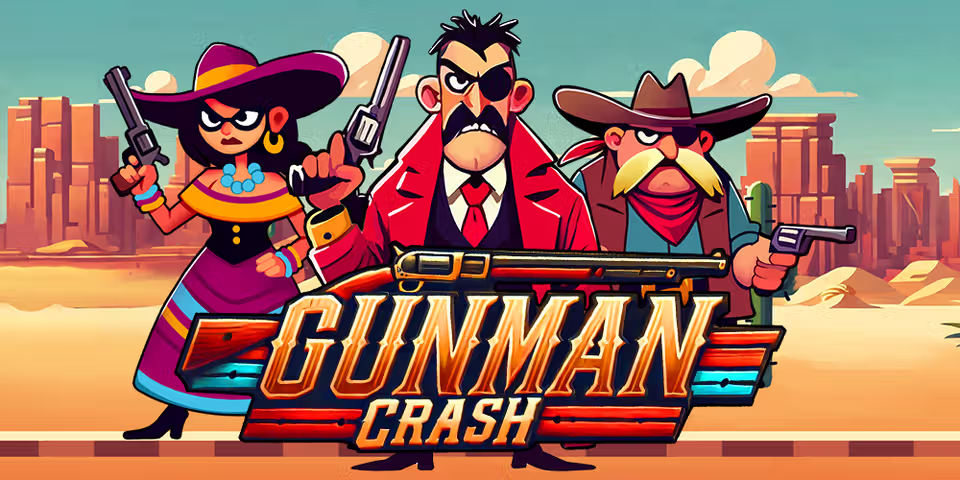 Gunman Crash by Mascot Gaming, available for your casino platform