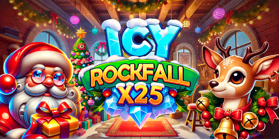 Icy Rockfall x25 by Mascot Gaming, available for your casino platform