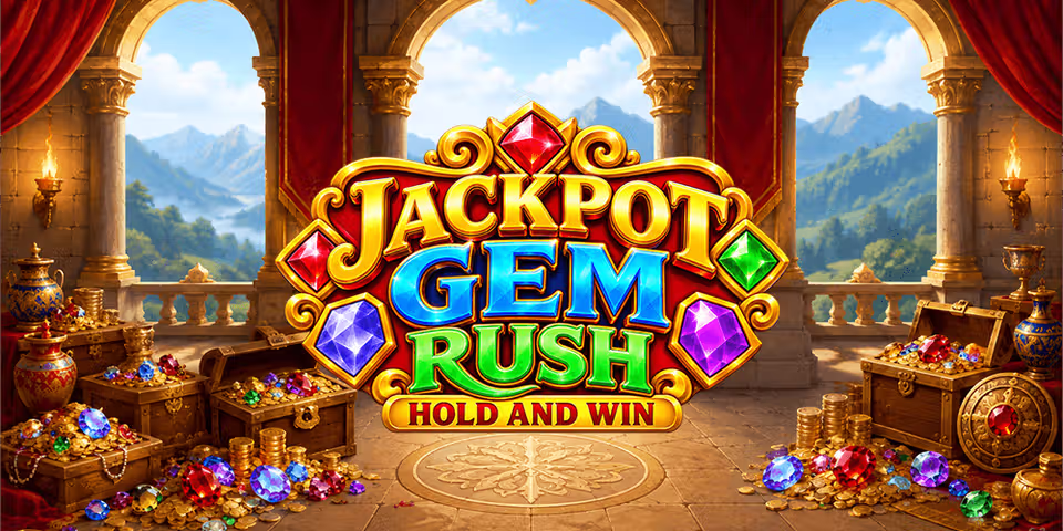 Jackpot Gem Rush: Hold and Win by Mascot Gaming, available for your casino platform