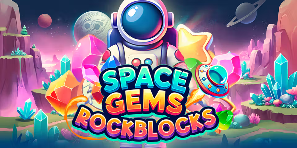 Space Gems Rockblocks by Mascot Gaming, available for your casino platform