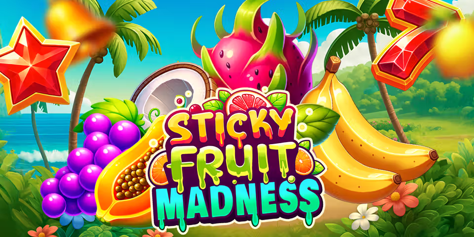 Sticky Fruit Madness by Mascot Gaming, available for your casino platform