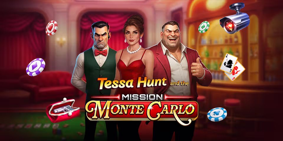 Tessa Hunt and the Mission Monte Carlo by Mascot Gaming, available for your casino platform