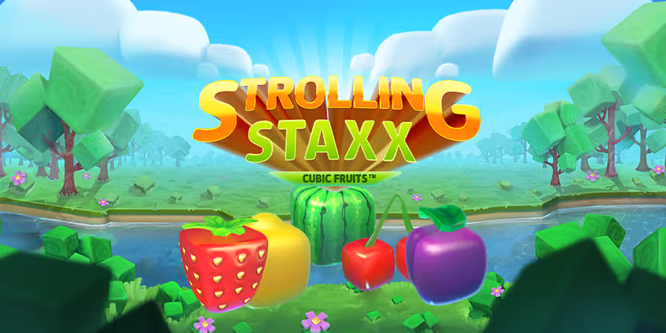 Strolling Staxx: Cubic Fruits by NetEnt, available for your casino platform