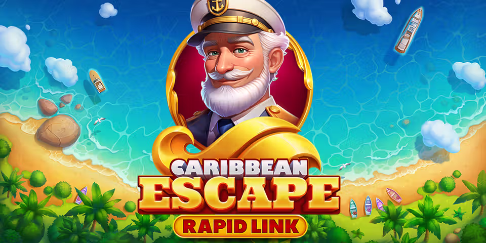 Caribbean Escape: Rapid Link by NetGame, available for your casino platform