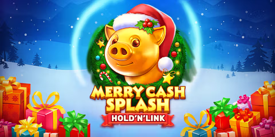 Merry Cash Splash: Hold 'N' Link by NetGame, available for your casino platform