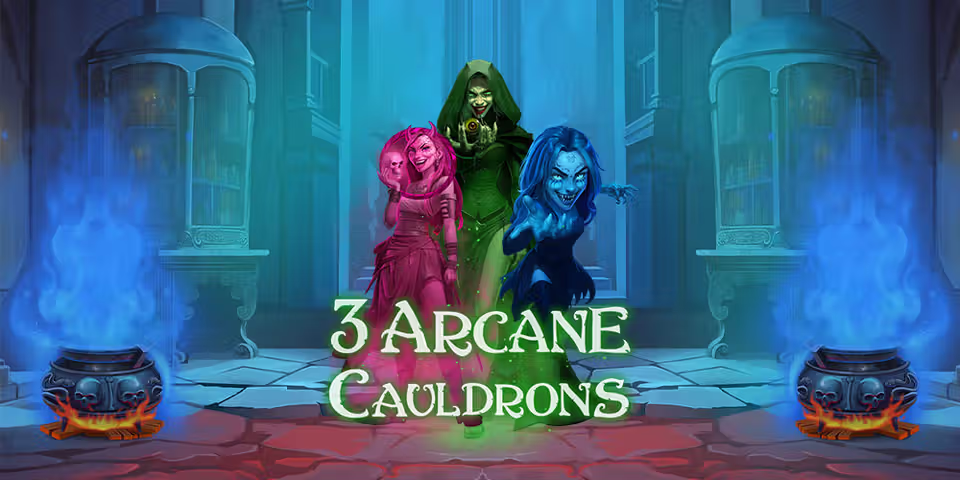 3 Arcane Cauldrons by Nownow Gaming, available for your casino platform
