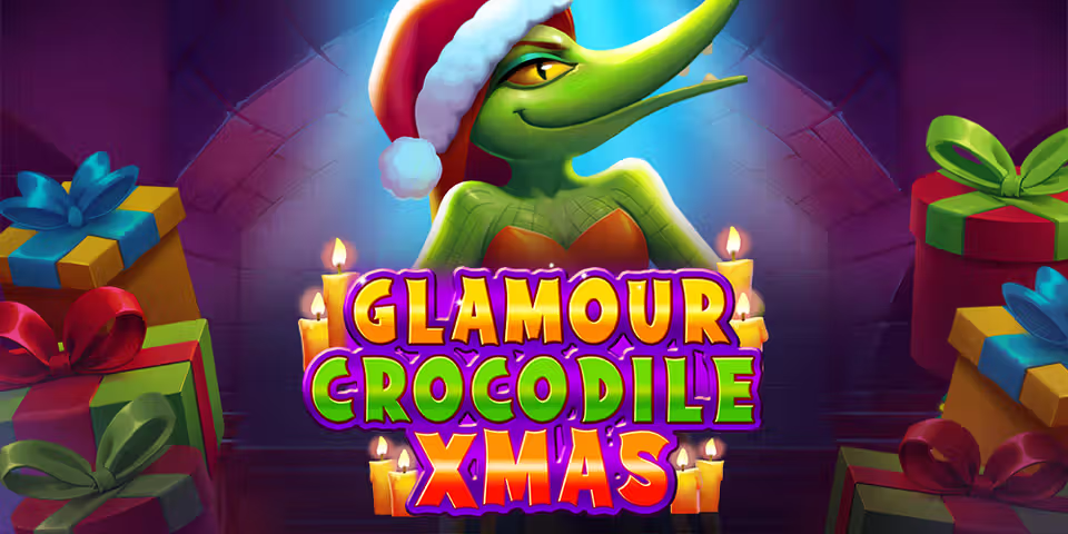 Glamour Crocodile Xmas by Onlyplay, available for your casino platform