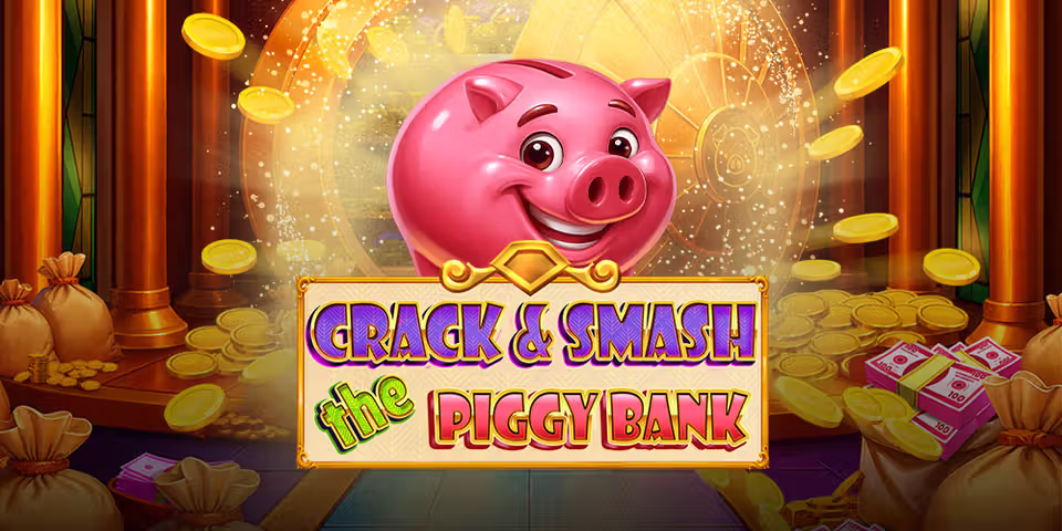 Crack & Smash The Piggy Bank by Penguin King, available for your casino platform