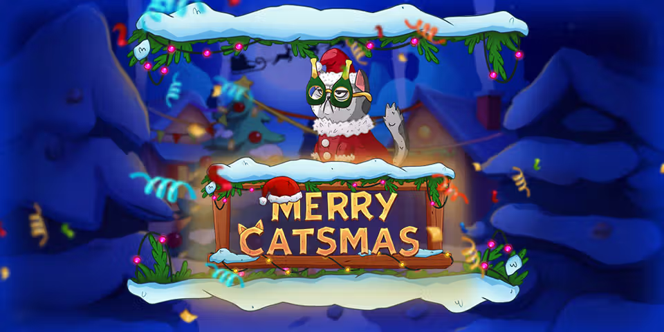 Merry Catsmas by Pixmove, available for your casino platform