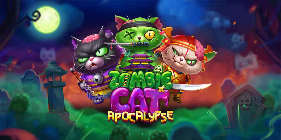 Zombie Cat Apocalypse by Playnetic, available for your casino platform